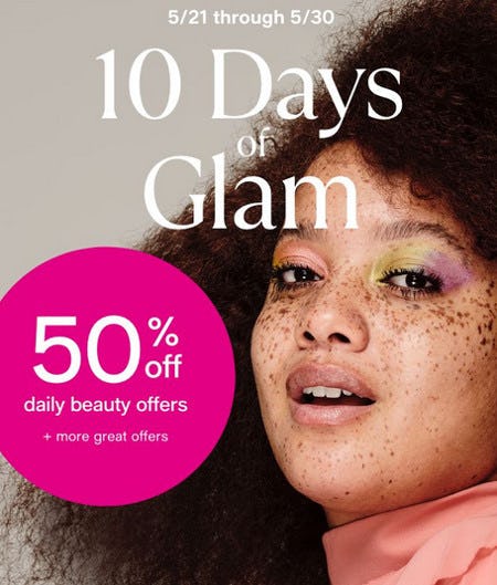 50% Off Daily Beauty Offers from macy's