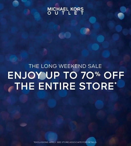ENJOY UP TO 70% OFF THE ENTIRE STORE*