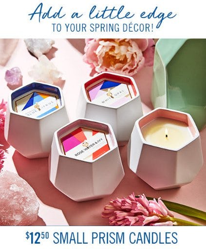 $12.50 Small Prism Candles from Bath & Body Works