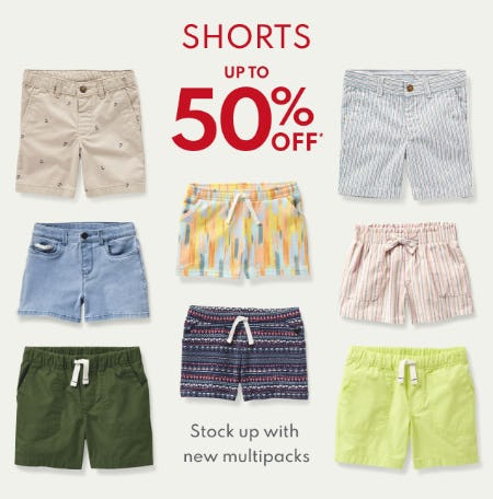 Shorts Up to 50% Off from Carter's