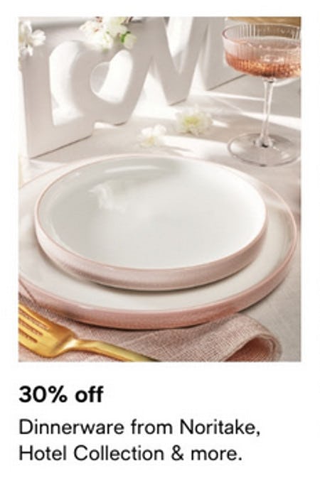 30% Off Dinnerware From Noritake, Hotel Collection and More from macy's Men's & Home