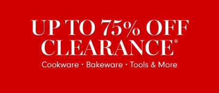 Up to 75% Off Clearance from Williams-Sonoma