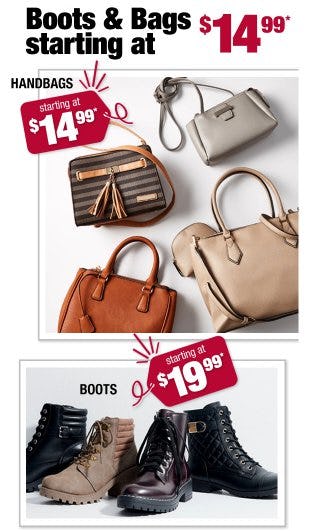 burlington bags and boots