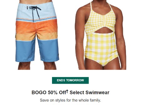 BOGO 50% Off Select Swimwear from Dick's House of Sport