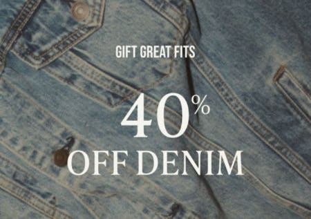 40% Off Denim from Lucky Brand Jeans