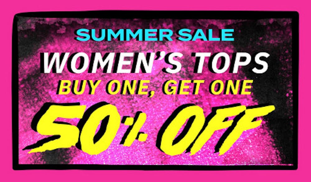 Women's Tops Buy One, Get One 50% off