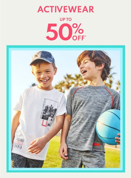 Activewear Up to 50% Off from Carter's