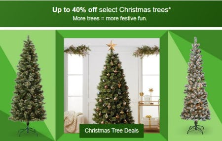 Up to 40% Off Select Christmas Trees from Target