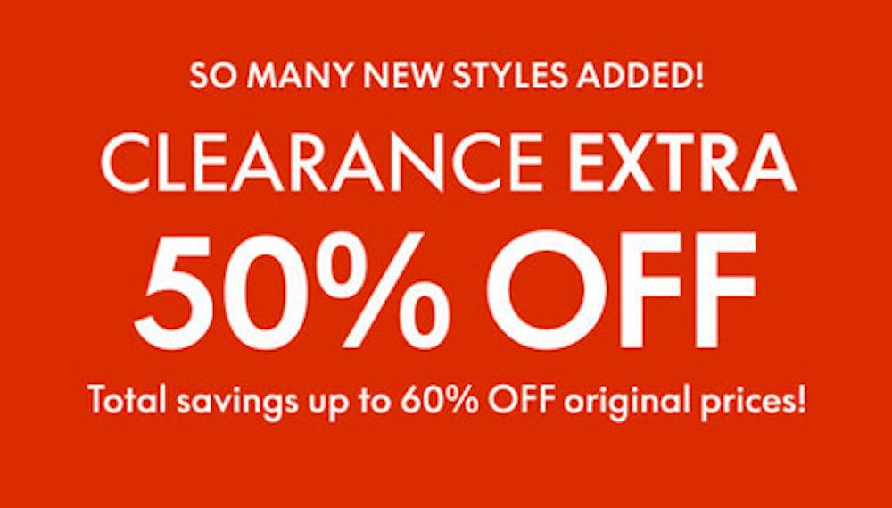 50% off Clearance