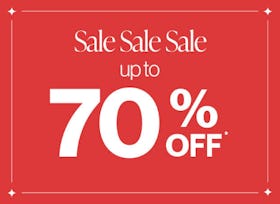 Sale Up to 70% Off