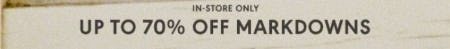 Up to 70% Off Markdowns from Forever 21