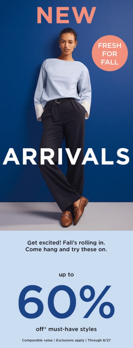 Up to 60% off Must-Have Styles