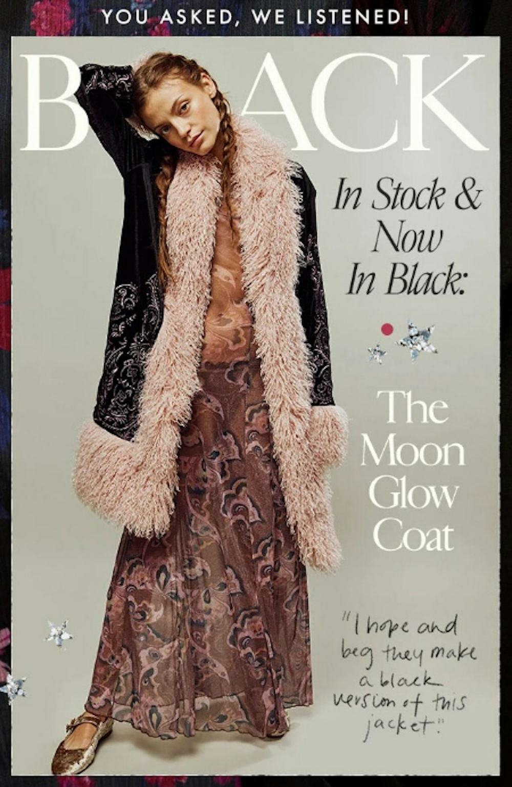 Back In Stock & Now In Black: The Moon Glow Coat