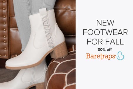 30% Off New Footwear For Fall from Belk