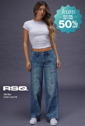 Jeans Buy One, Get One 50% Off