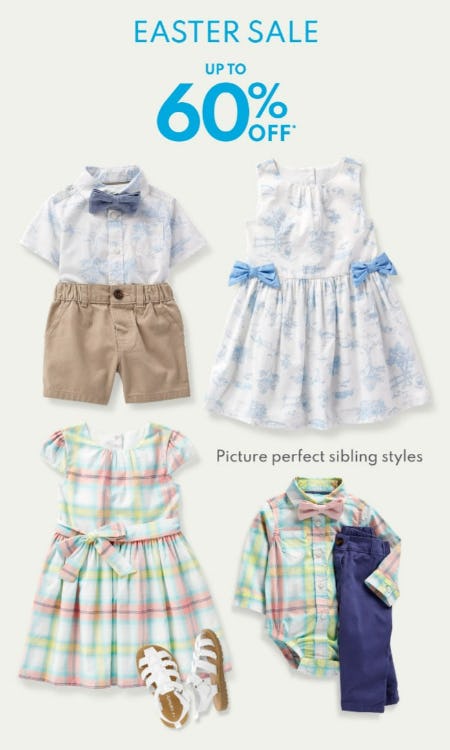 Easter Sale Up to 60% Off from Carter's Oshkosh