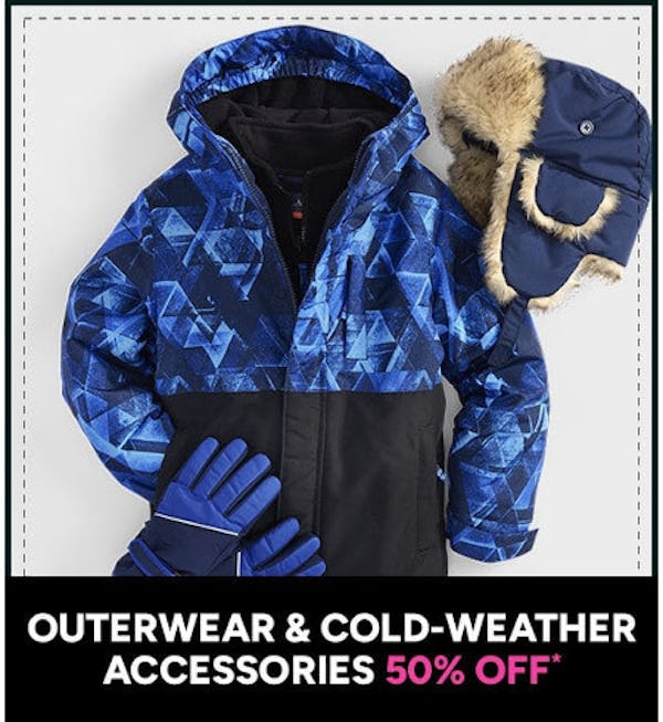 Outerwear and Cold-Weather Accessories 50% off