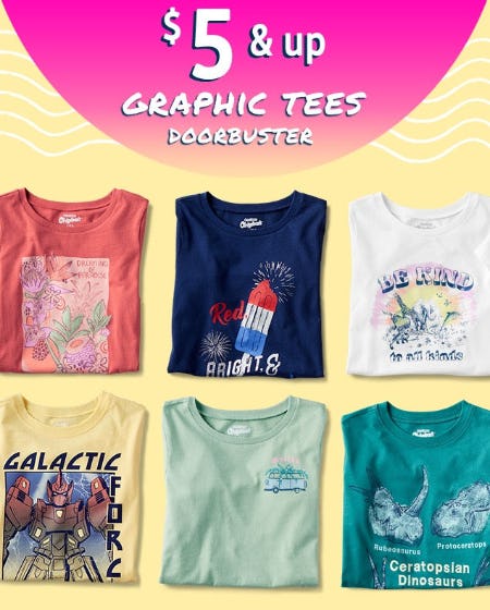 $5 \u0026 Up Graphic Tees Doorbuster at 