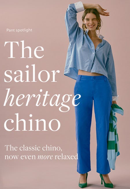 Introducing the Sailor Heritage Chino from J.Crew