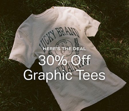 Off Graphic Tees at Lucky Brand Jeans 