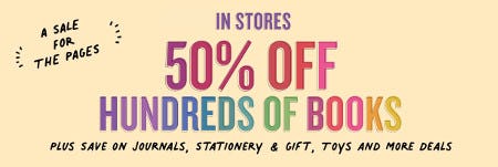50% Off Hundreds of Books from Barnes & Noble Booksellers
