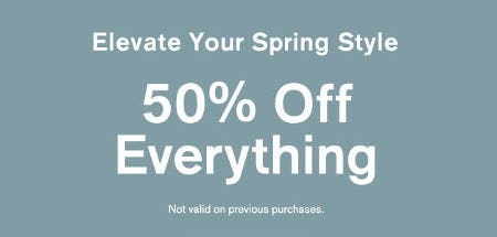 50% off Everything