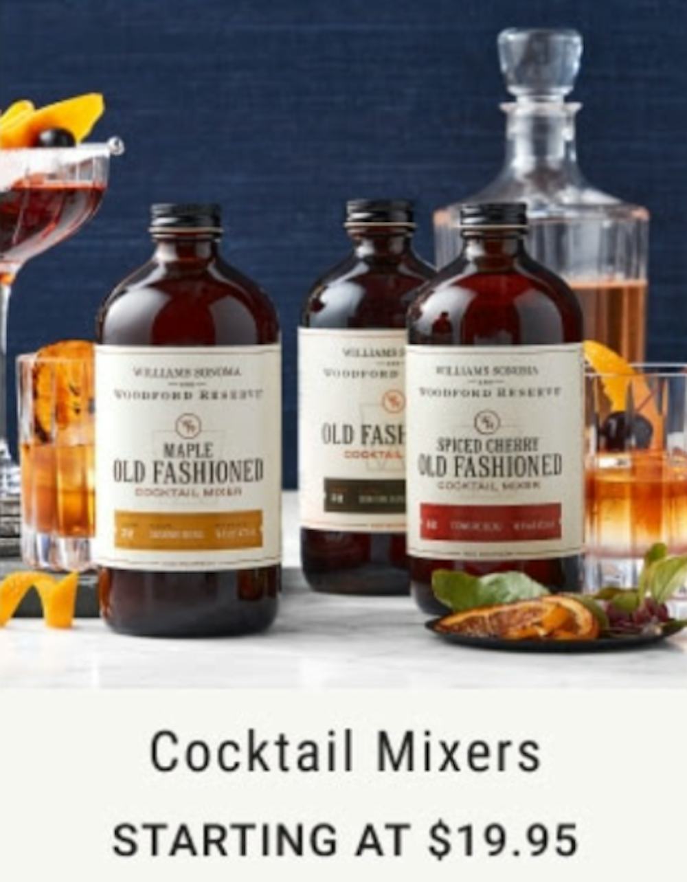 Starting at $19.95 Cocktail Mixers