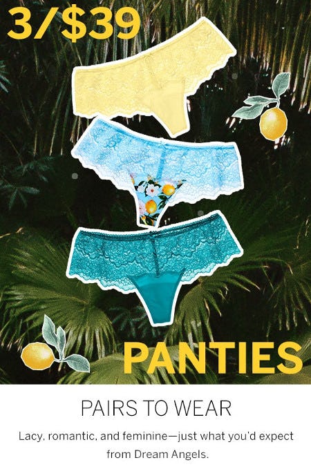 3 for $39 Panties from Victoria's Secret