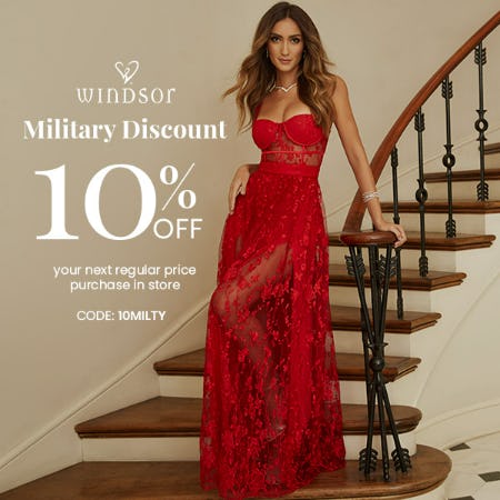 Military Discount from Windsor