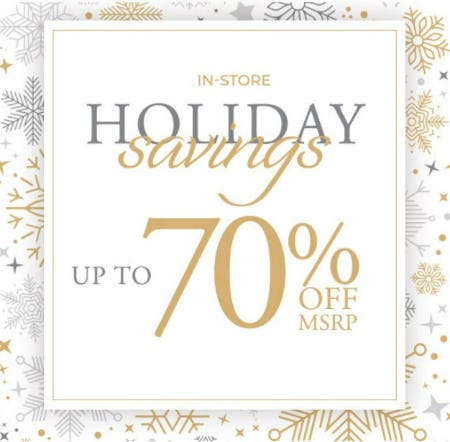 Holiday Savings Up to 70% Off MSRP from Perfumania