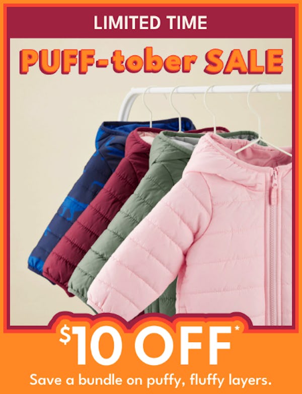 Puff-Tober Sale $10 Off