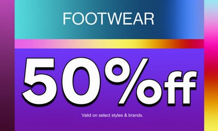 50% Off Footwear