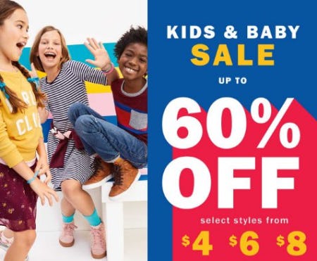 Kids & Baby Sale up to 60% Off from Old Navy