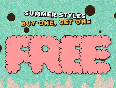 Summer Styles Buy One, Get One Free
