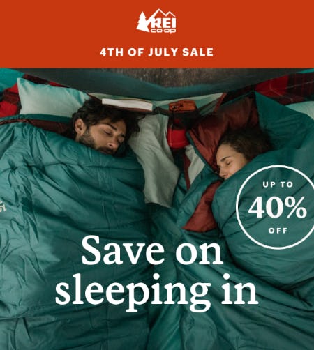 Up to 40% Off 4th of July Sale from REI