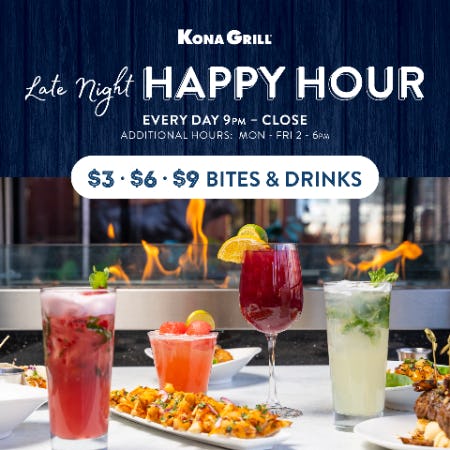 Happy Hour from Kona Grill