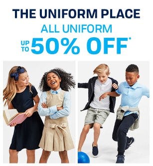 All Uniform up to 50% Off from The Children's Place