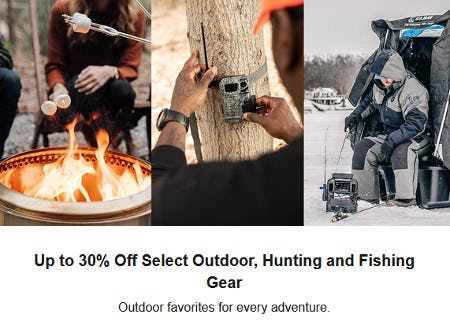Up to 30% Off Select Outdoor, Hunting and Fishing Gear from Dick's Sporting Goods