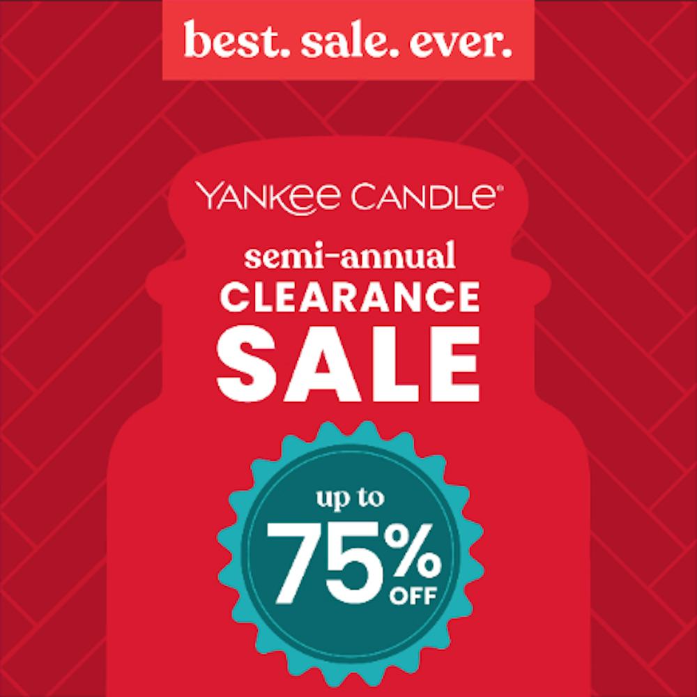 Yankee Candle Semi Annual Clearance Sale – going on now!