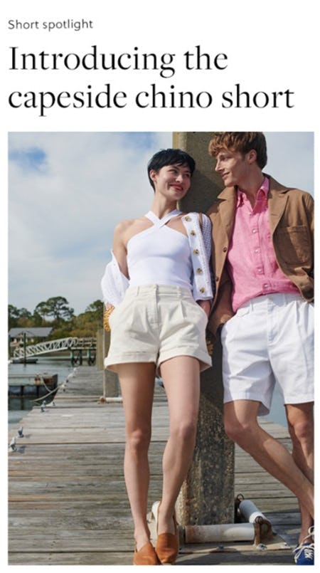 Introducing The Capeside Chino Short from J.Crew