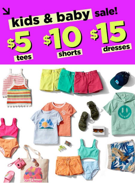 Kids and Baby Sale from Old Navy