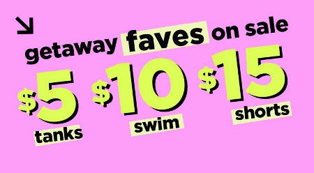 Getaway Faves on Sale from Old Navy
