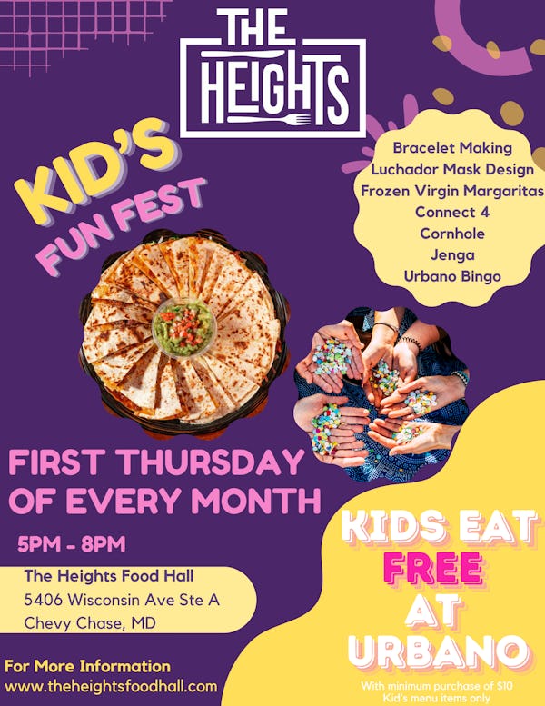 The Heights Food Hall Kids Fun Fest