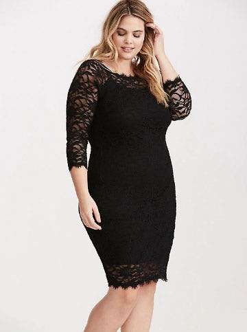 Lace Off Shoulder Bodycon Dress from Torrid