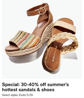 30-40% Off Summer's Hottest Sandals and Shoes
