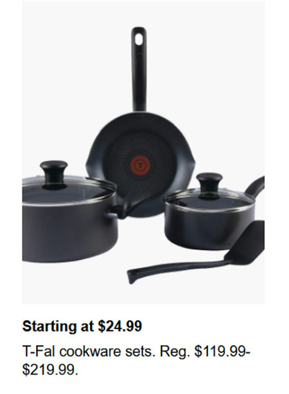 T-Fal Cookware Sets Starting at $24.99