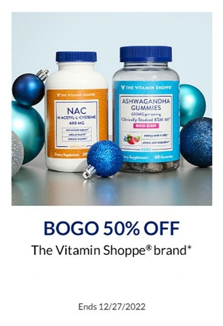 BOGO 50% Off The Vitamin Shopppe Brand from The Vitamin Shoppe