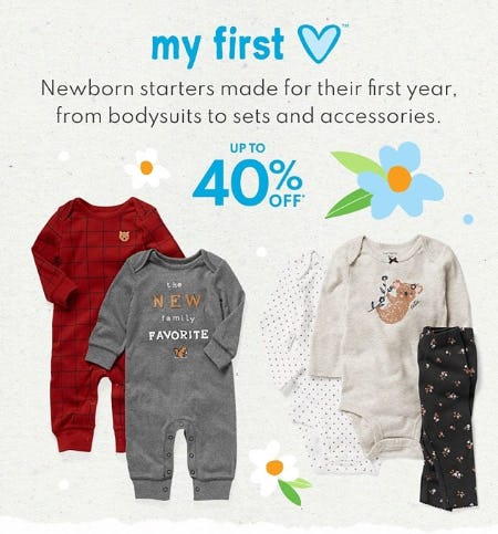 Up to 40% Off My First Love from Carter's Oshkosh