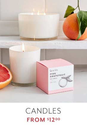 Candles From $12.00 from Sur La Table