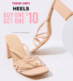 Heels Buy One, Get One $10
